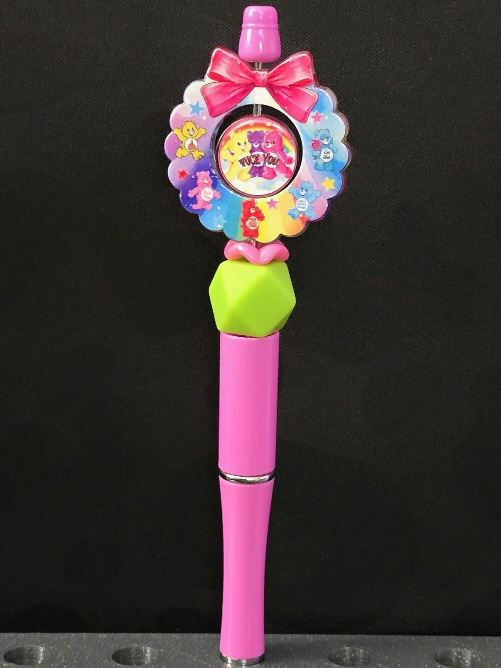 Swear Bear Novelty Acrylic Spinner Pen